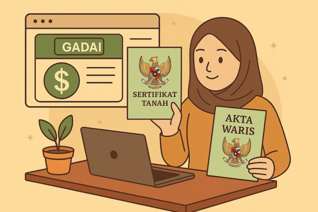 Gadai Sertifikat Tanah Bukan Atas Nama Sendiri