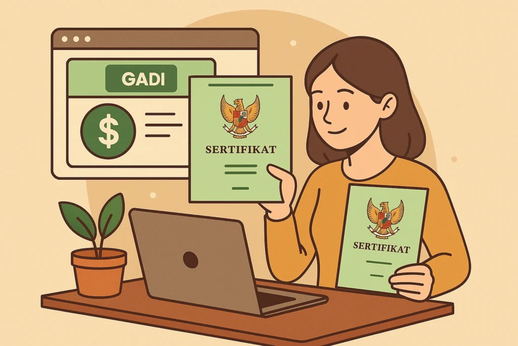 gadai sertifikat tanah online