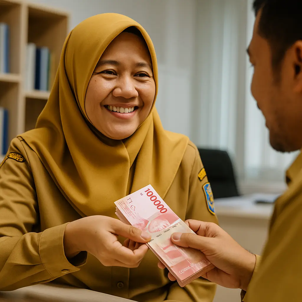 gaji ke 13 pensiunan pns cair