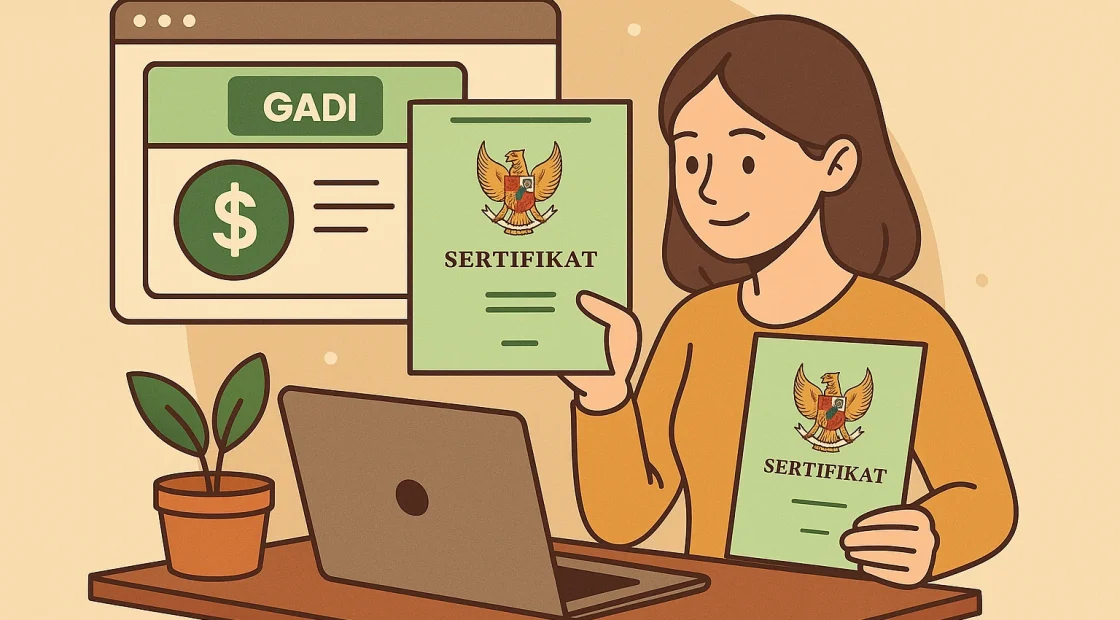 gadai sertifikat tanah online