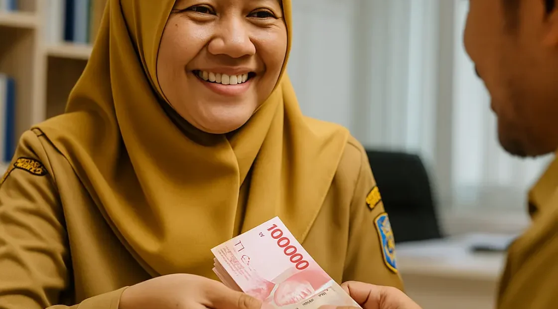 gaji ke 13 pensiunan pns cair